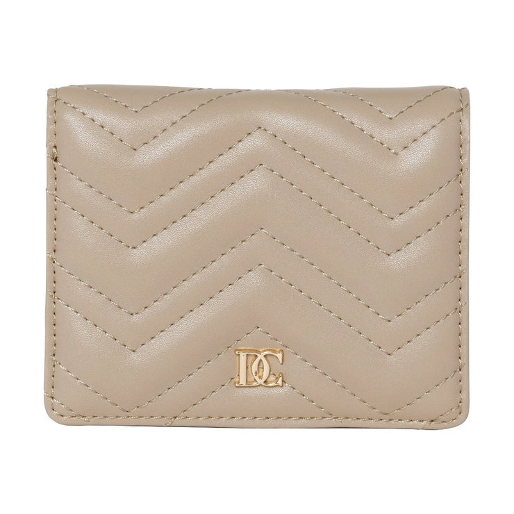 Dici Milano Women’s Beige Quilted Wallet 