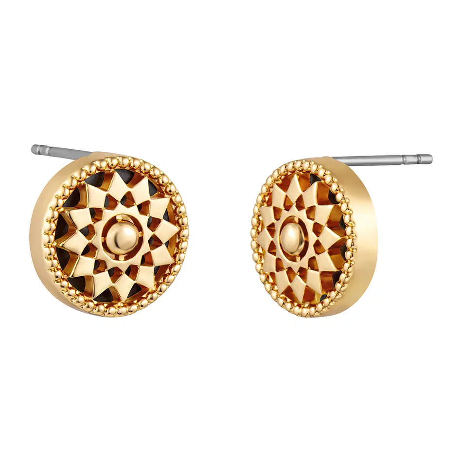 DICI Milano Splined earring for women steel gold