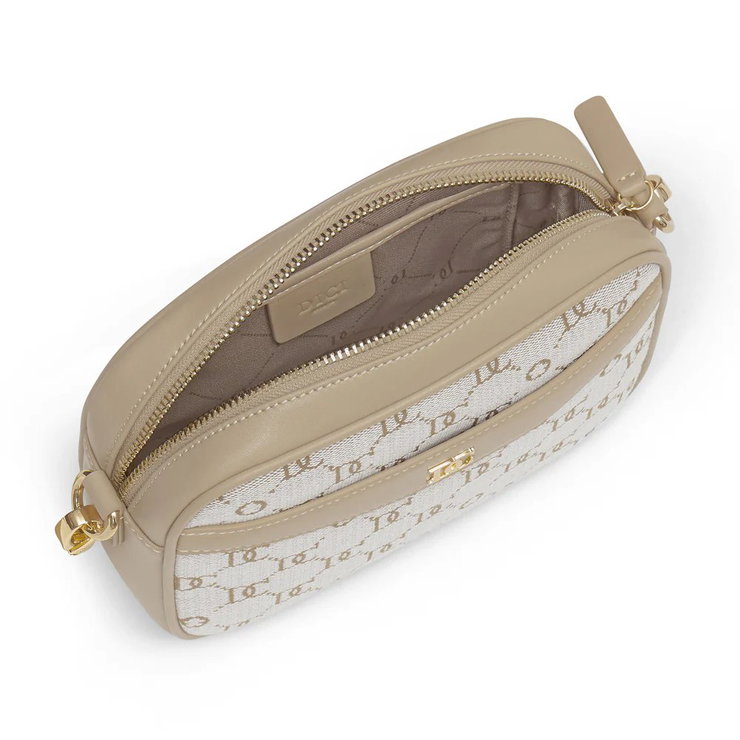 DICI Milano Beige Shoulder Bag with Logo Design