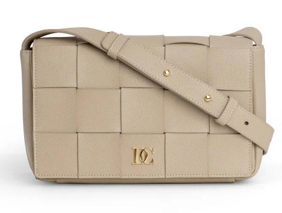 DICI Milano Ladies Leather Cream Mini Handbag