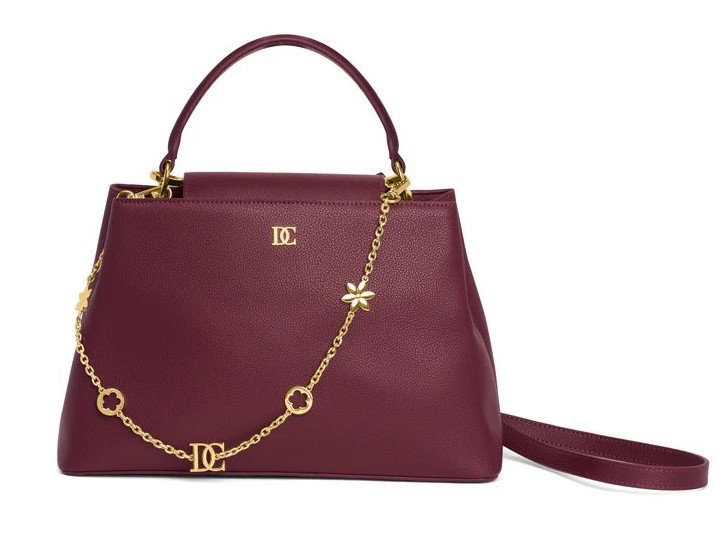 DICI Milano Red ladies Medium Leather handbag