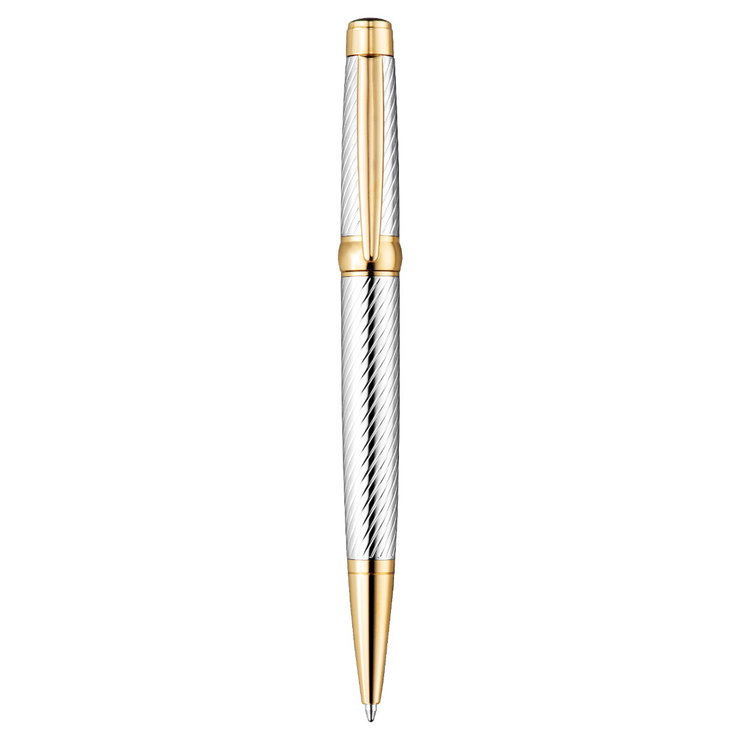 DICI Milano ballpoint pen for men stainless steel silver , Gold