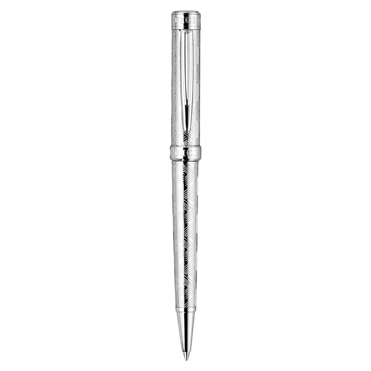 DICI Milano Silver Steel Ballpoint Pen for Men