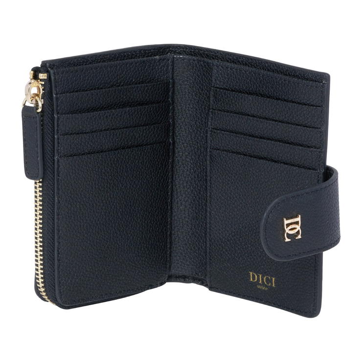 Dici Milano Black Zip-Around Women’s Wallet 