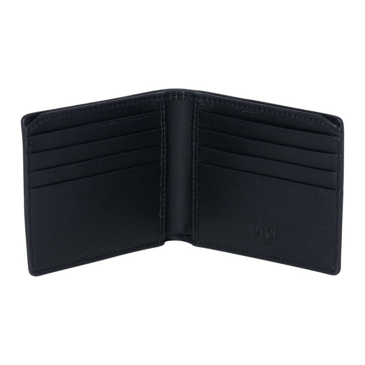 Dici Milano Beige Monogram Leather Wallet for Men