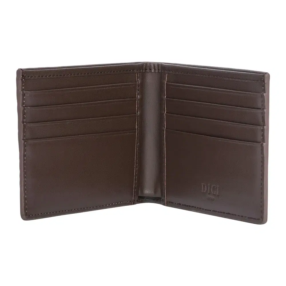 DICI Milano Brown Leather Wallet for Men
