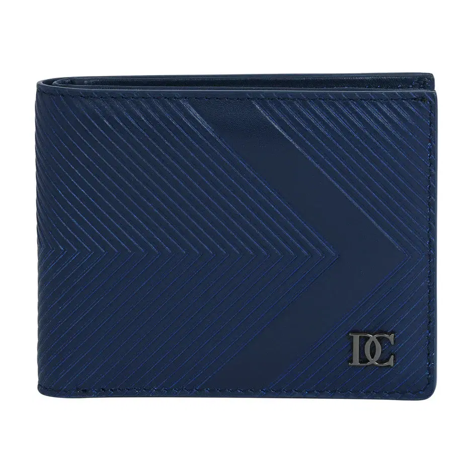 DICI Milano Navy Blue Leather Wallet for Men 8 Card Slots