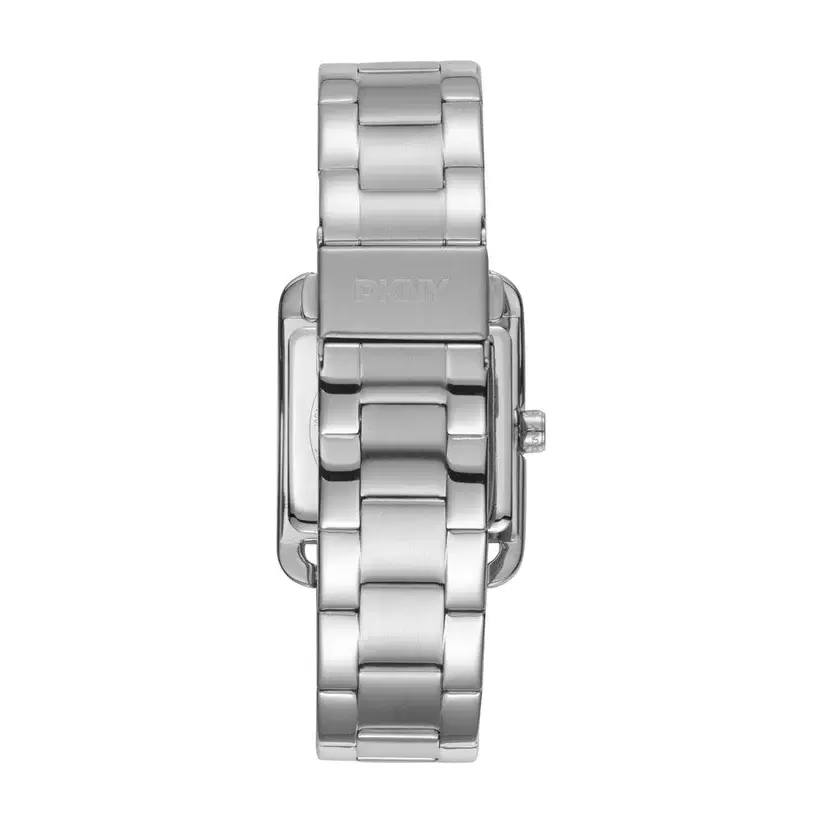 DKNY Women's Watch with Purple Dial & Silver Bracelet