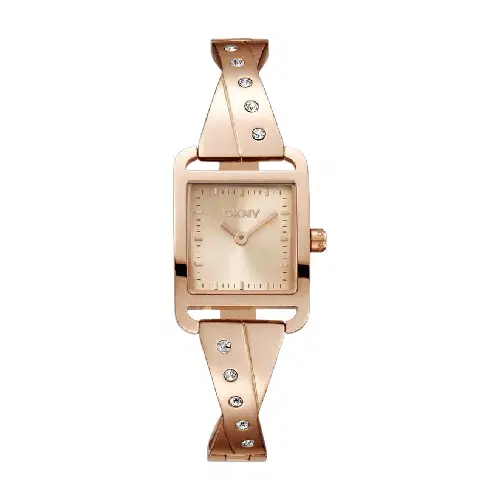 DKNY Women’s Rose Gold Crystal Accent watch