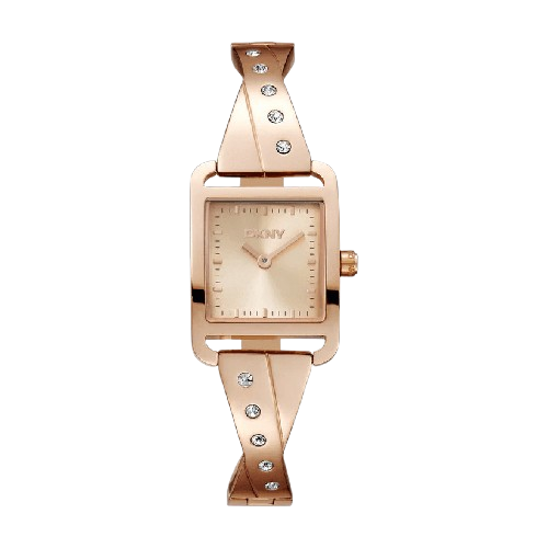 DKNY Women’s Rose Gold Crystal Accent watch