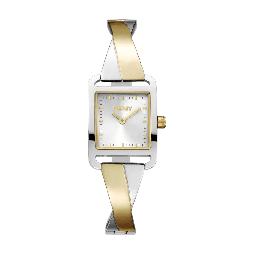 DKNY Women’s Two-Tone Silver Dial Bracelet Watch
