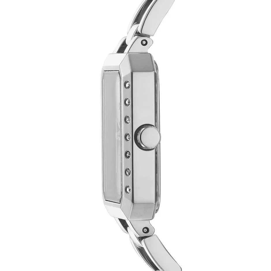 DKNY Uptown Midi Women Silver Watch with Crystal
