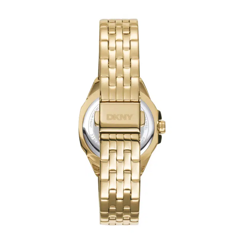 DKNY Women's Gold Steel Watch – Crystal Bezel 