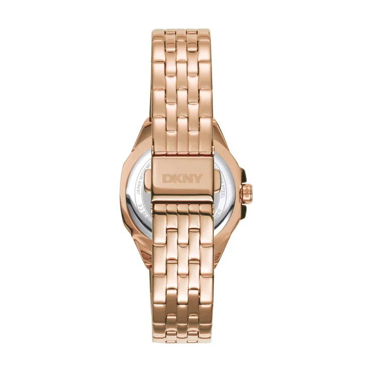 DKNY Women's Rose Gold Watch – Crystal Bezel