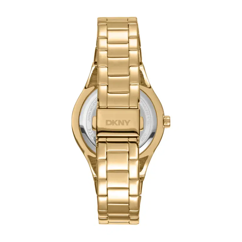 DKNY Women's Gold Watch – Crystal Bezel & Logo Dial