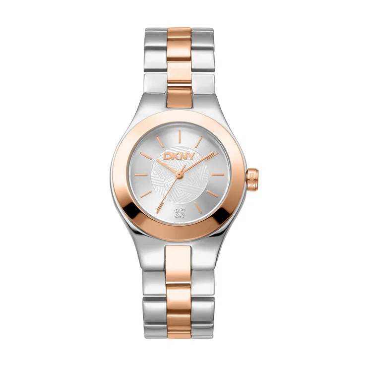 DKNY Rose Gold & Silver Women's Watch