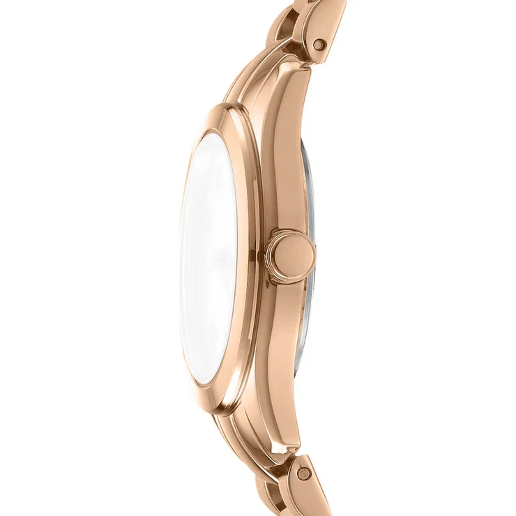 DKNY Rose Gold Women's Watch with White Dial