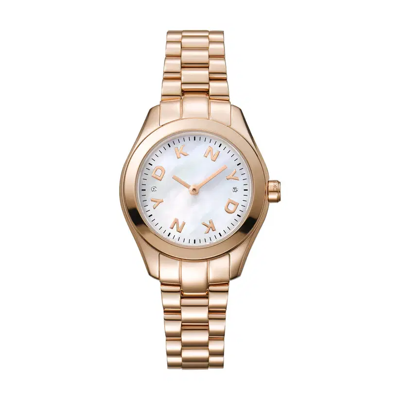 DKNY Rose Gold Women's Watch with White Dial 