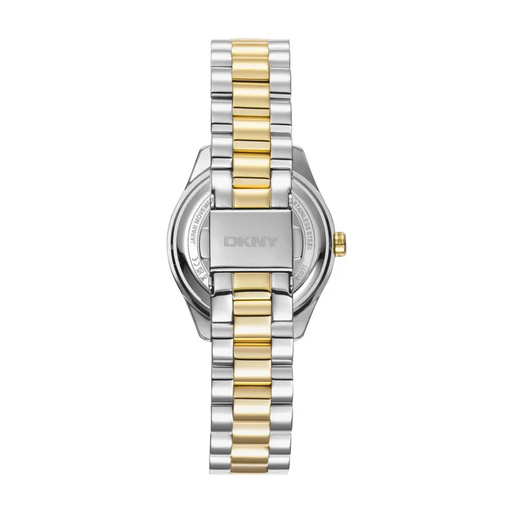 DKNY Two-Tone Women's Watch with Green Dial