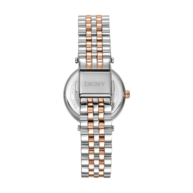 DKNY Essential Ladies Watch Two-Tone Rose Gold & Silver