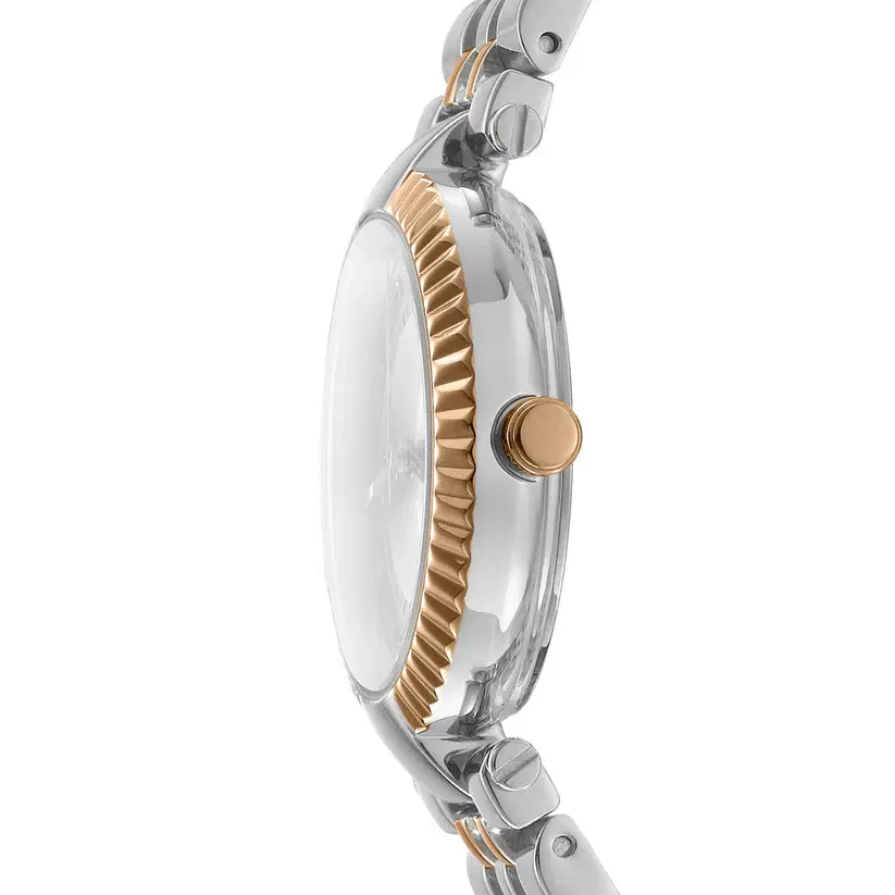 DKNY Essential Ladies Watch Two-Tone Rose Gold & Silver 