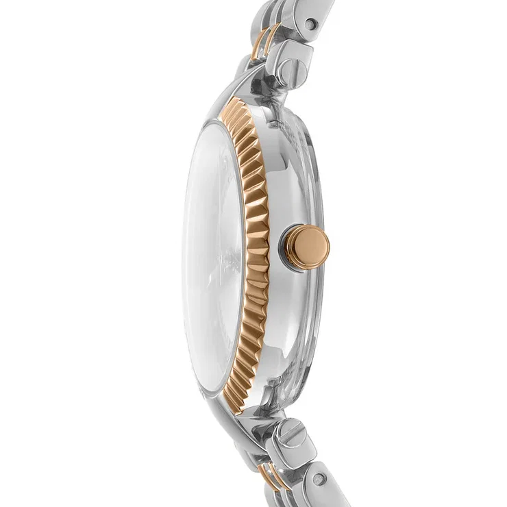 DKNY Essential Ladies Watch Two-Tone Rose Gold & Silver