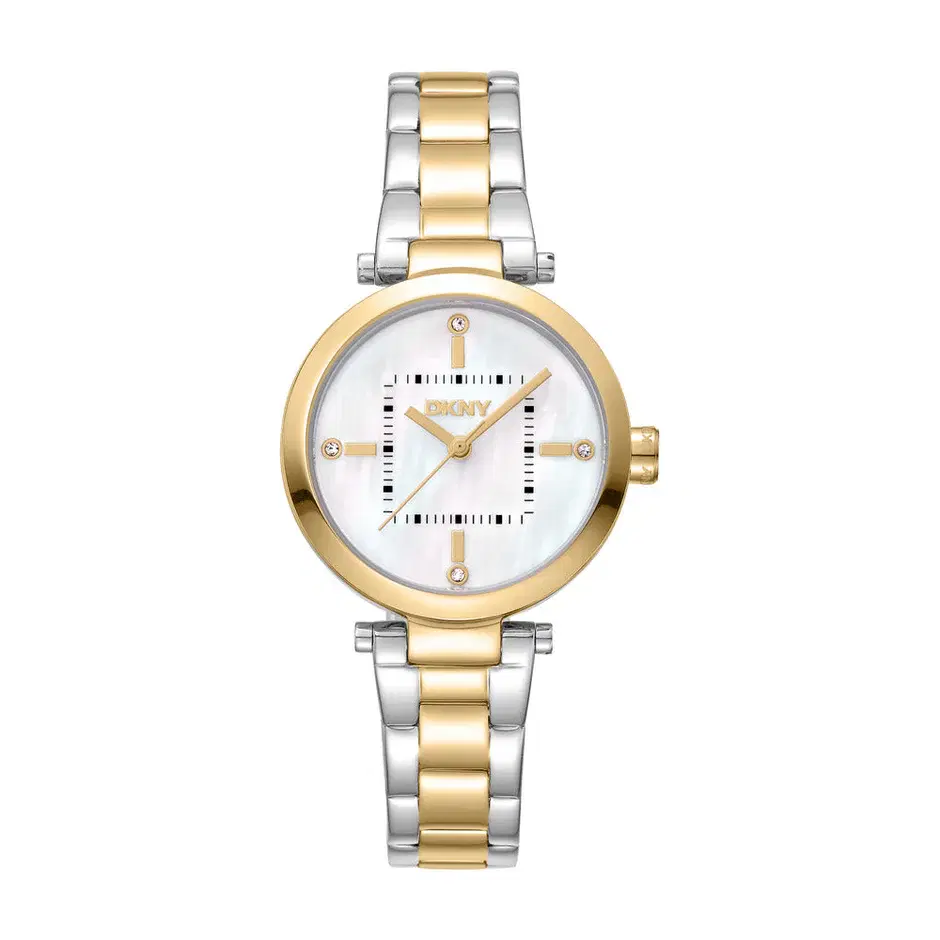 DKNY Women Two Tone Stainless Steel Watch