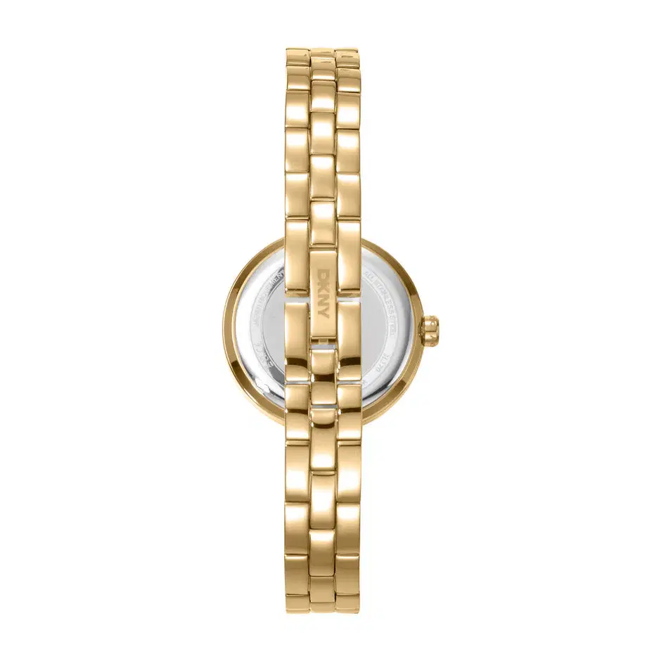 DKNY Women Pierced Gold Stainless Steel Watch
