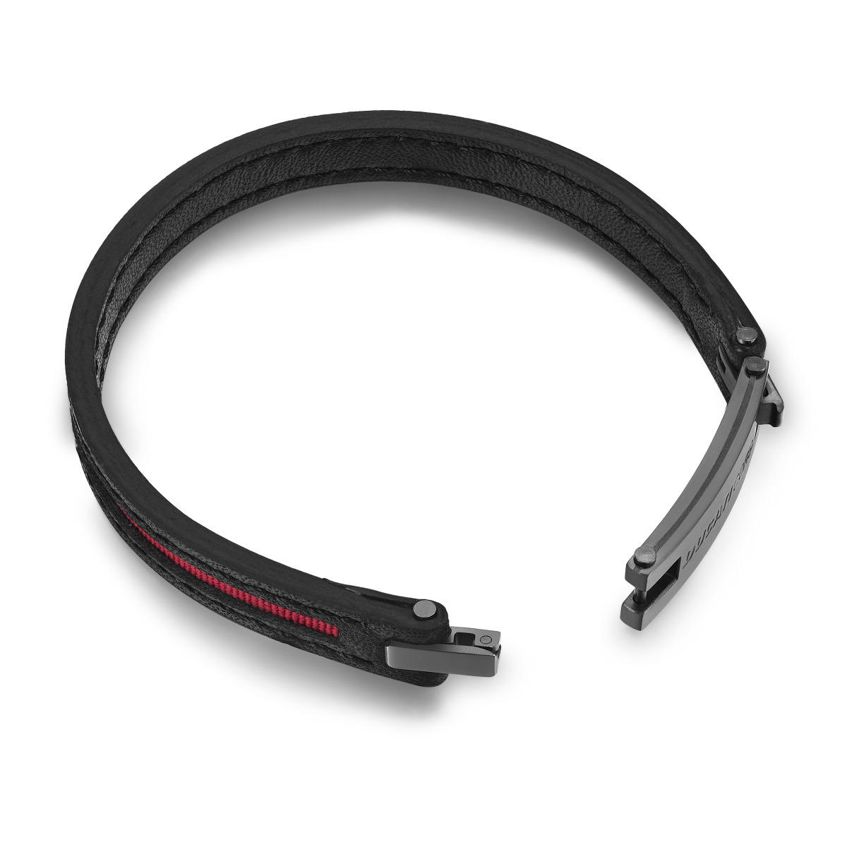 Ducati Speciale Men Bracelet Leather , Black / Red  