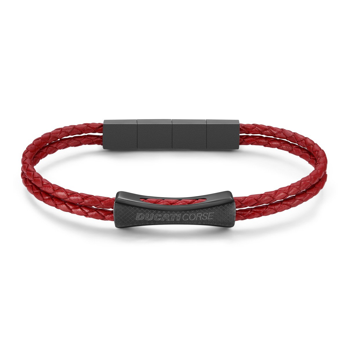 Ducati Successo Men Bracelet Leather Red