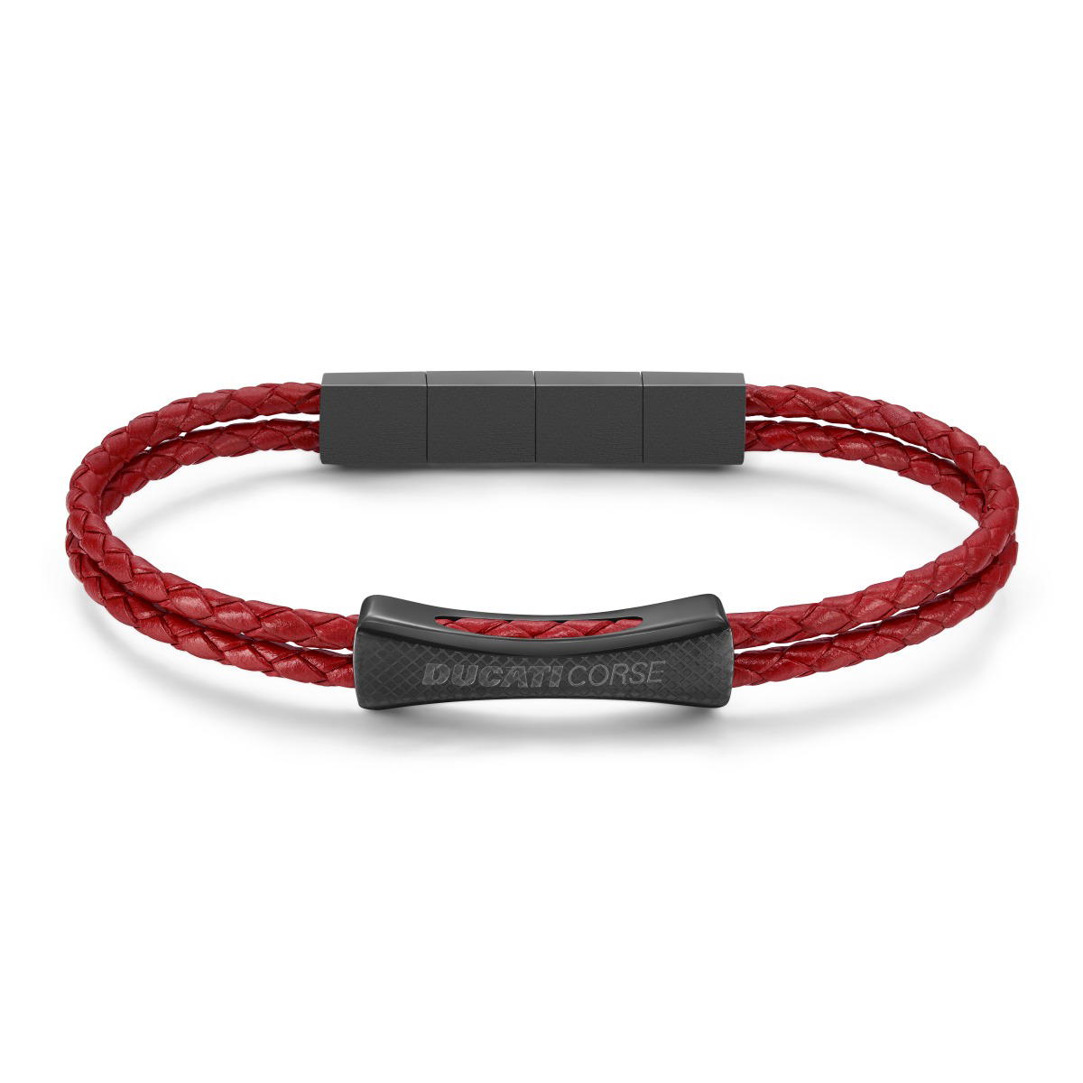 Ducati Successo Men Bracelet Leather Red