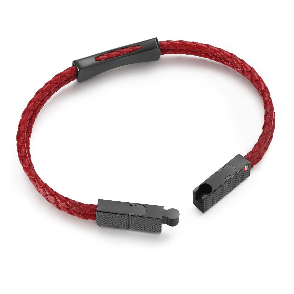 Ducati Successo Men Bracelet Leather Red
