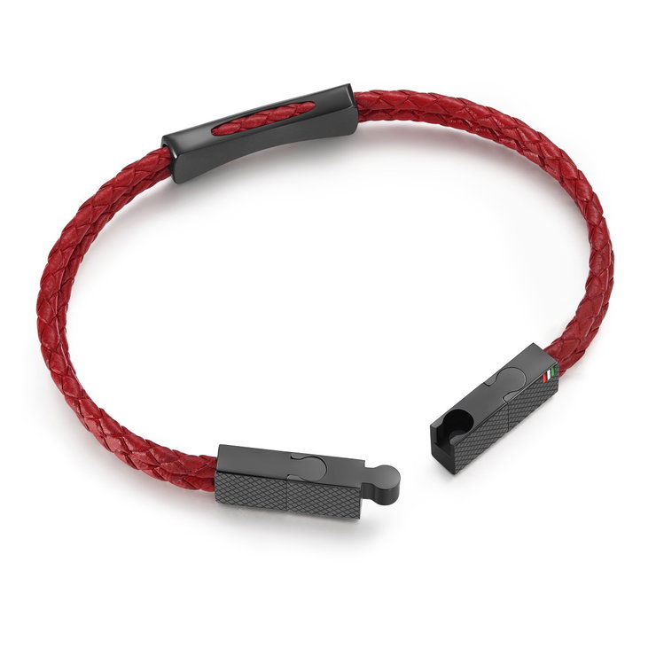 Ducati Successo Men Bracelet Leather Red
