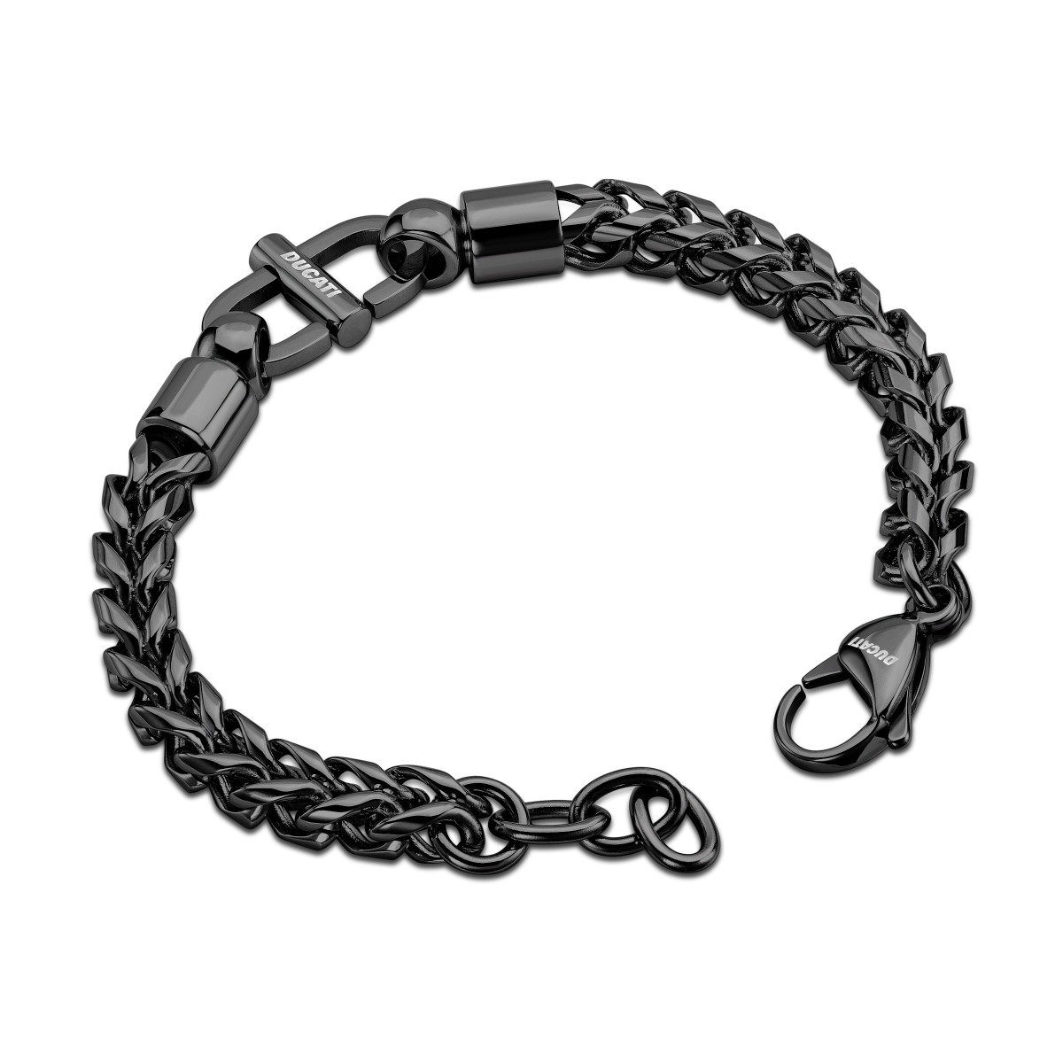 Ducati TUONO Black Stainless Steel Chain Bracelet for Men