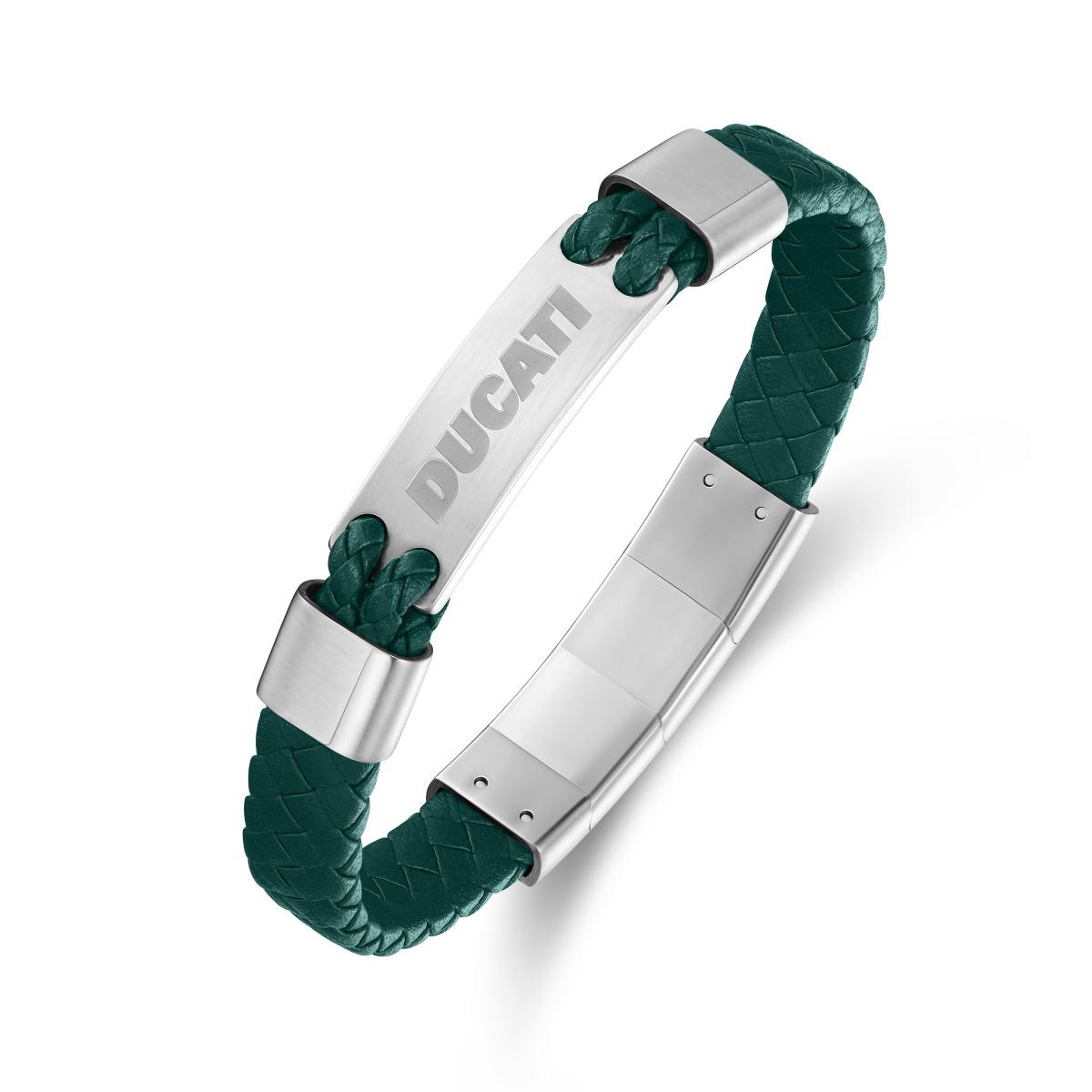 Ducati EXPEDITION Green Leather Bracelet for Men