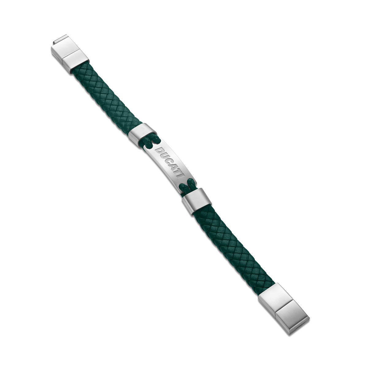 Ducati EXPEDITION Green Leather Bracelet for Men