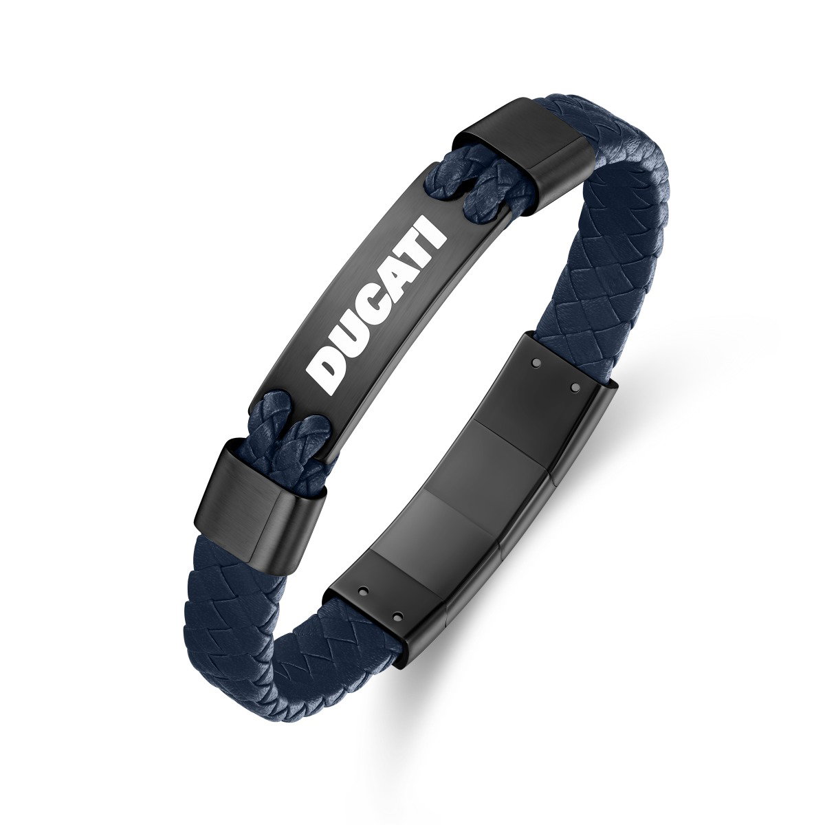 Ducati EXPEDITION Blue Leather Bracelet for Men
