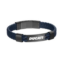 Ducati EXPEDITION Blue Leather Bracelet for Men