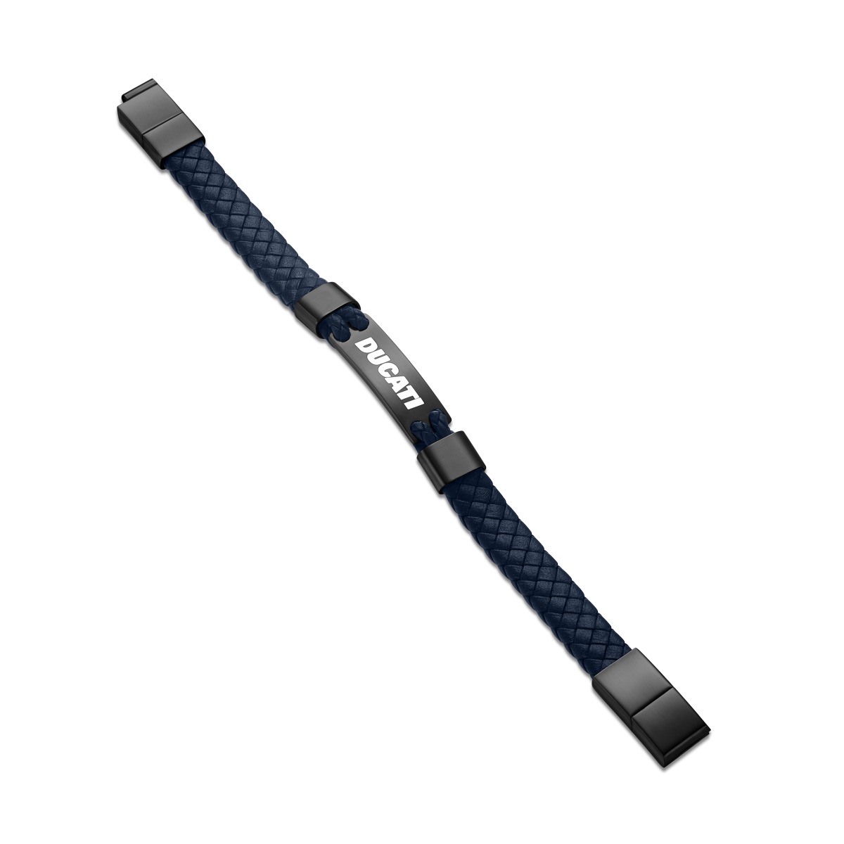 Ducati EXPEDITION Blue Leather Bracelet for Men