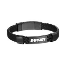 Ducati EXPEDITION Black Leather Men Bracelet 
