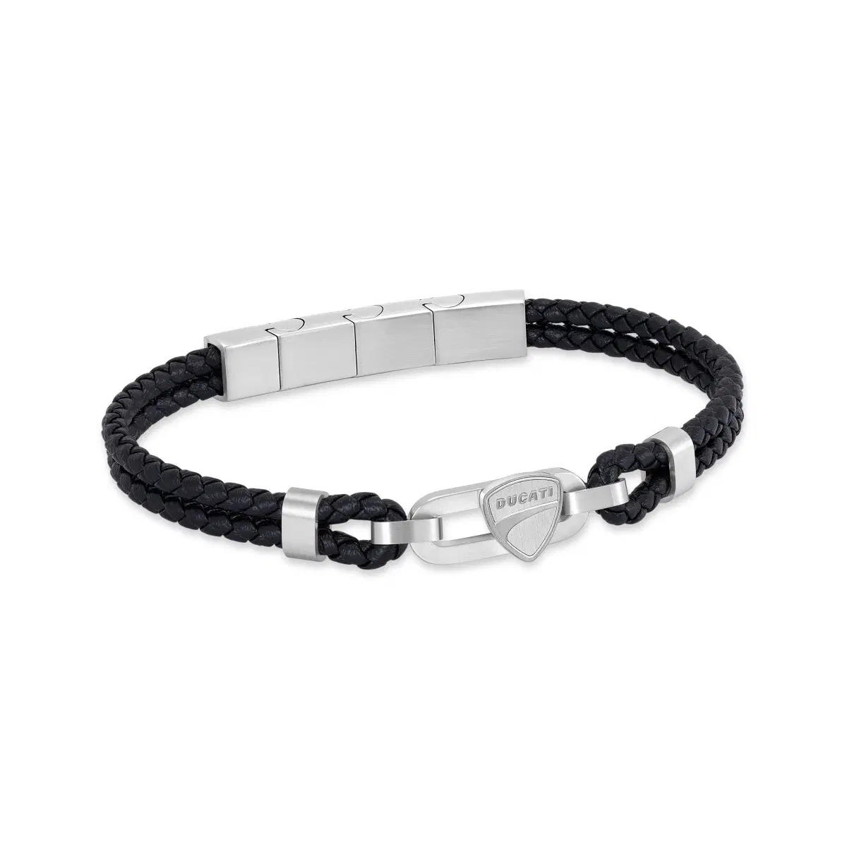 Ducati NITRO Black Leather Bracelet for Men