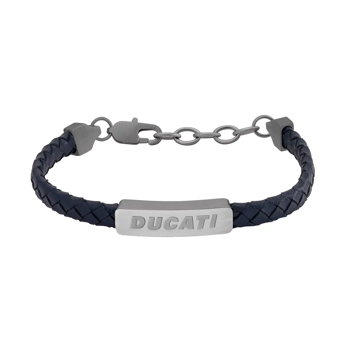 Ducati TENSIONE Blue Leather Bracelet for Men