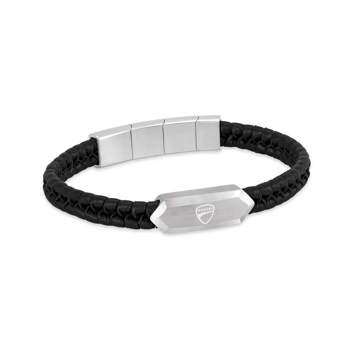 Ducati LEGGENDA Black Leather Bracelet for Men
