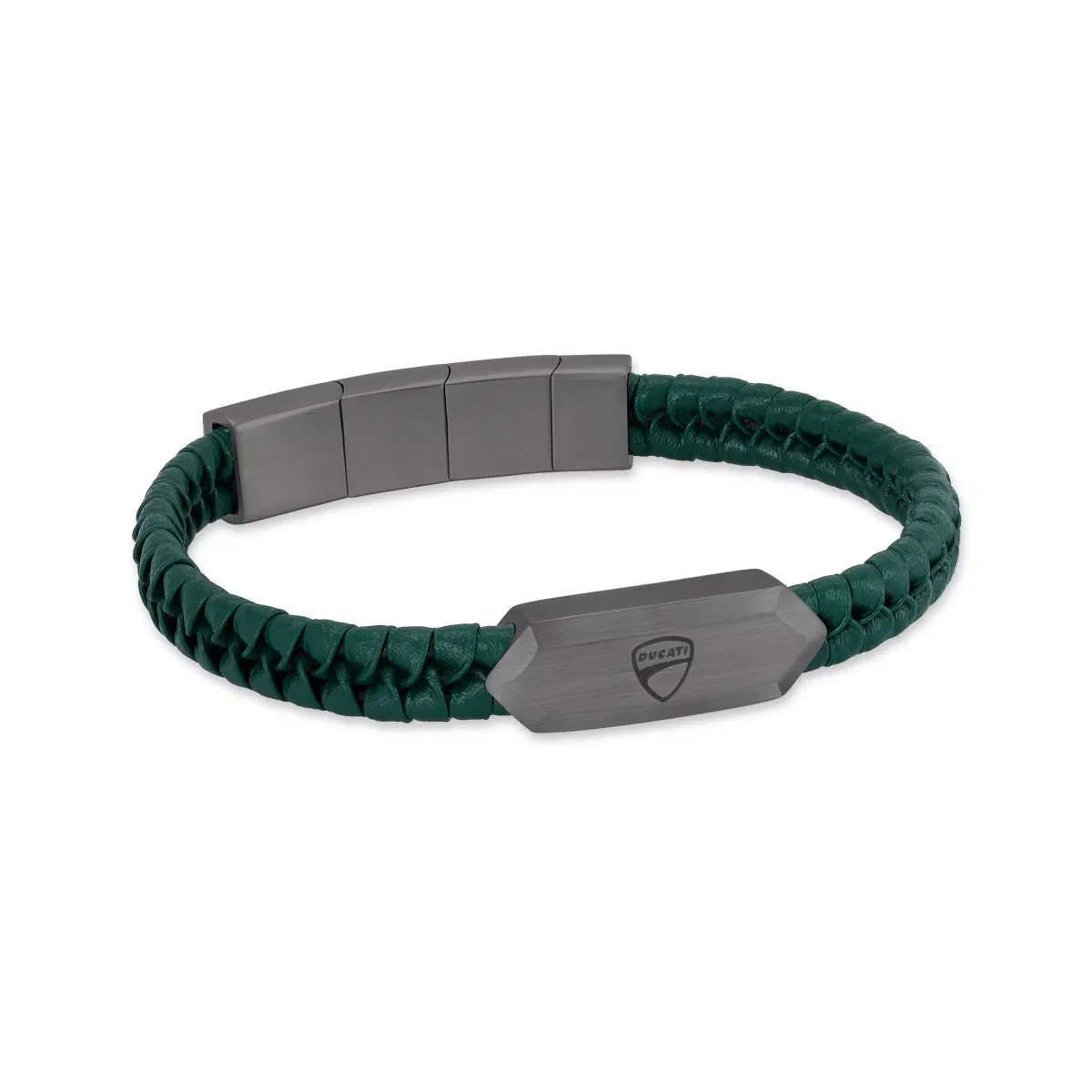 Ducati Leggenda Men Green Leather Bracelet