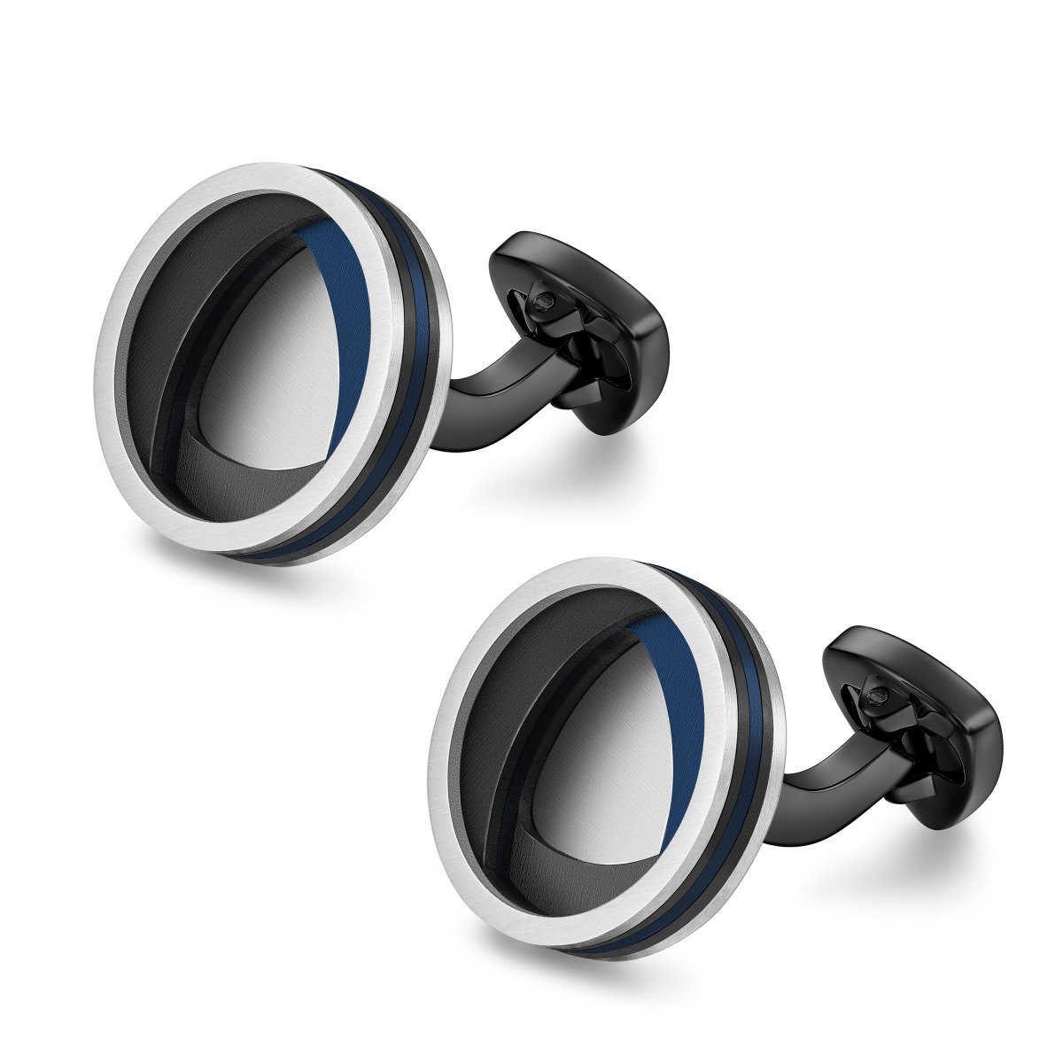 Ducati Valore Cufflink For Men Steel Blue , Black