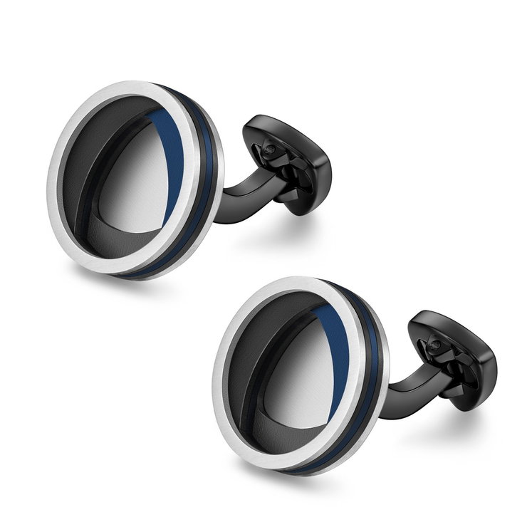 Ducati Valore Cufflink For Men Steel Blue , Black