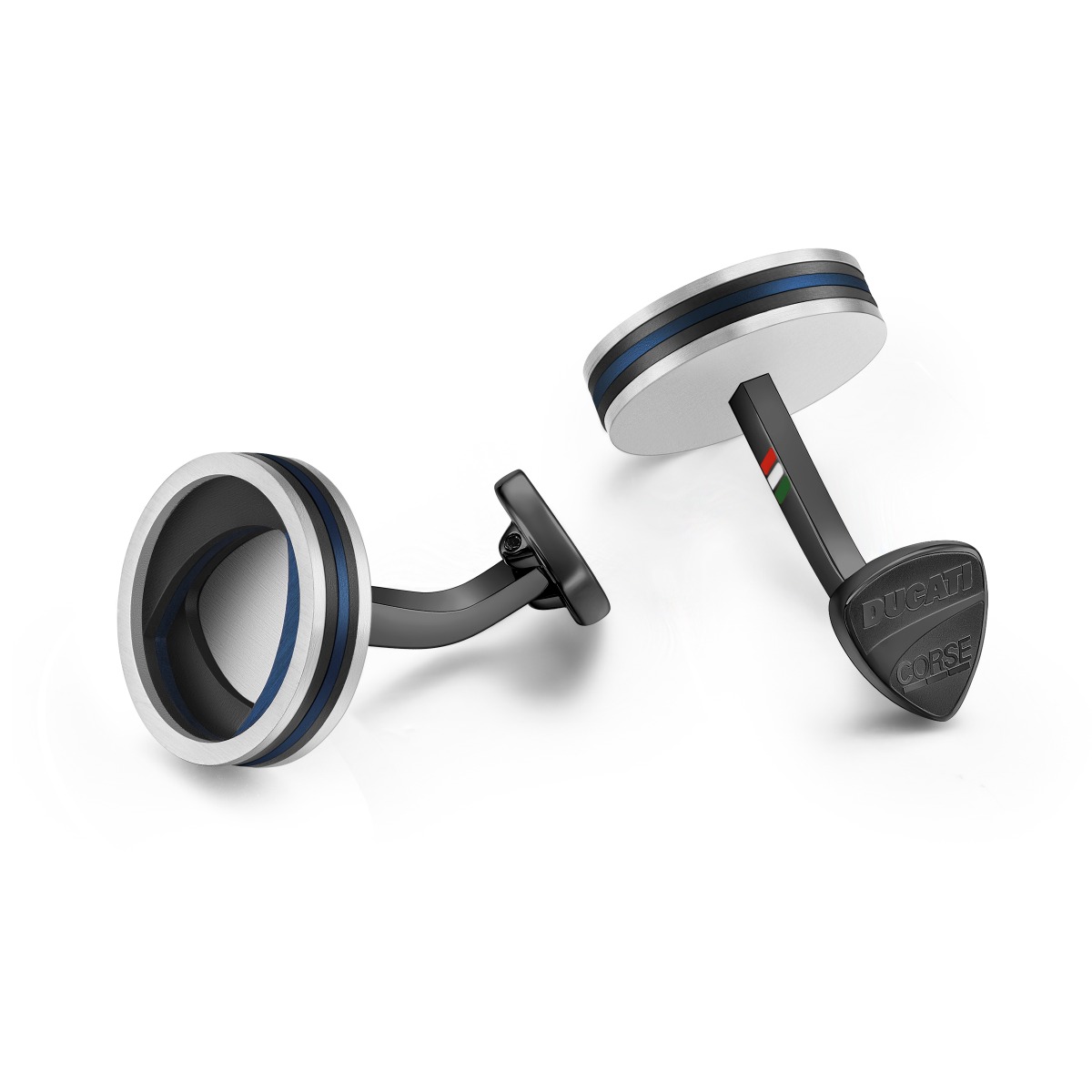Ducati Valore Cufflink For Men Steel Blue , Black