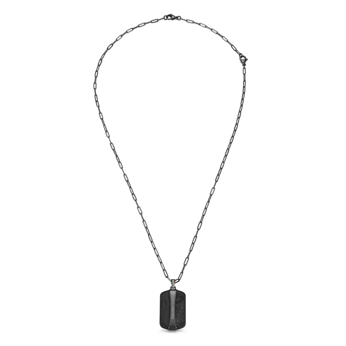 Ducati Podio Men Necklace Steel Black , Grey