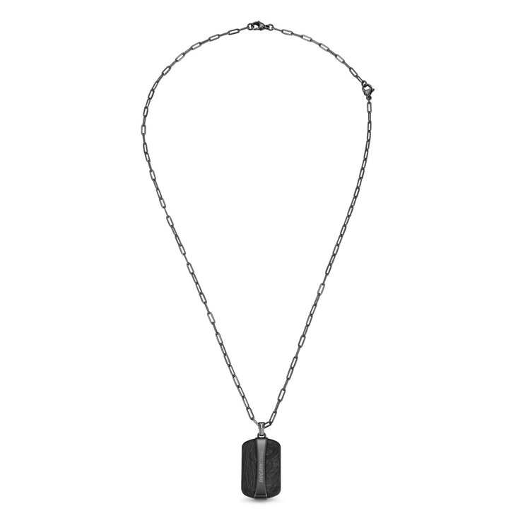 Ducati Podio Men Necklace Steel Black , Grey