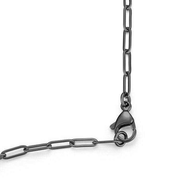 Ducati Podio Men Necklace Steel Black , Grey
